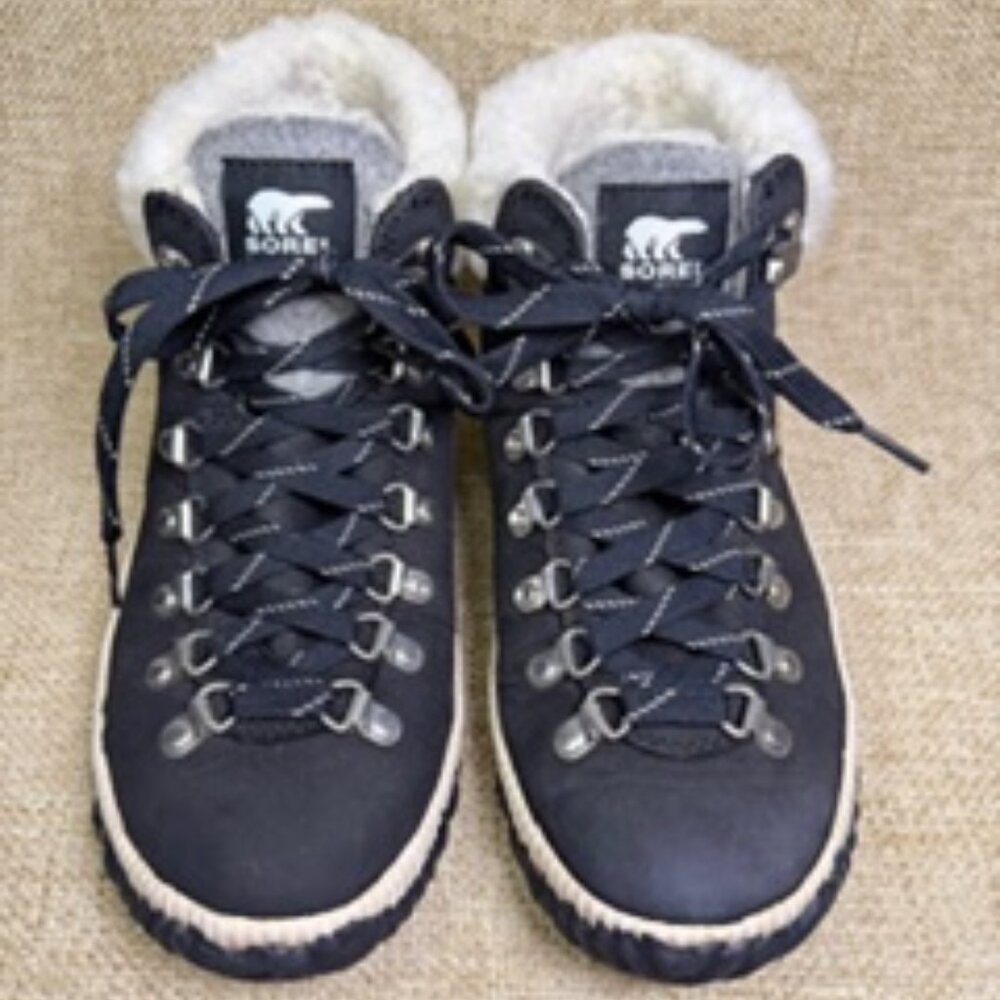 SOREL Women's Out 'N About Plus Conquest Boots Black, Size 7.5 - Picture 2 of 7
